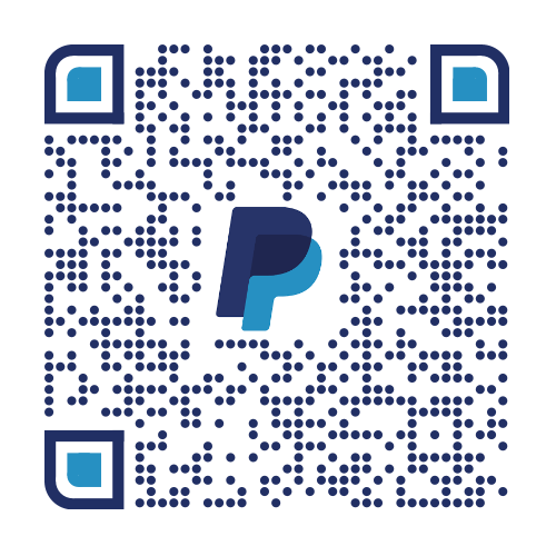 a QR code of our PayPal donate link